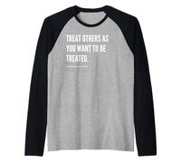 Tratta gli altri come vuoi essere trattato con la Bibbia Maglia con Maniche Raglan