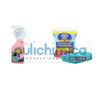 Trattamento 3in1 Cruscotto Lucido + Panno Microfibra Double Face 2pz 40x40 MaFra