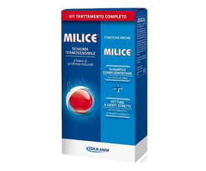 Trattamento Anti Pidocchi Milice Schiuma + Freelice Shampoo 1 pz Set c