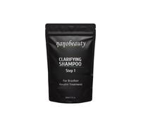Trattamento brasiliano alla cheratina chiarificante, shampoo detergente profondo, Step 1, Nanobeauty Diamond Shine 50 ml