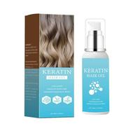 Trattamento con olio per capelli alla cheratina, siero idratante per capelli crespi, secchi e danneggiati, olio condizionante profondo, rinforzante e nutriente per la cura dei capelli, aggiunge