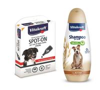 Trattamento e prevenzione contro infestazioni su cani o gatti Vitakraft + omag.
