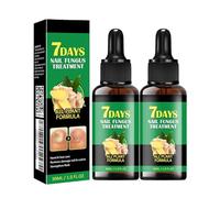 Trattamento funghi per unghie, trattamento funghi e unghie allo zenzero, olio per la cura delle cuticole delle unghie, multiuso per la riparazione delle unghie per una lucentezza naturale (2 pezzi)