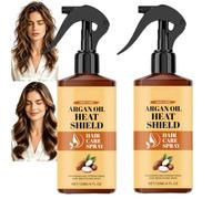 Trattamento per la protezione dal calore, spray per capelli Frizzy Control, olio secco curativo senza peso, nutriente e rafforzante per la cura dei capelli, Heat Defence Leave In Hair Spray con olio