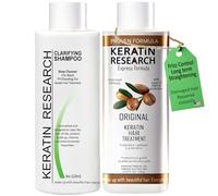 Trattamento per raddrizzare e lisciare i capelli, trattamento alla cheratina brasiliana complessa, risultati professionali, (CS 120 ml + KT 120 ml).