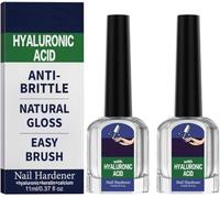 Trattamento per Unghie con Acido Ialuronico, Vitamina E e Olio di Jojoba. Cura della Crescita delle Unghie che Riduce la Fragilità e Promuove la Crescita per Uomini e Donne,2pcs