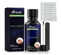 Trattamento Riparatore per Unghie - Set Siero con Lima per Unghie e 10 Bastoncini Cotone - Cura Intensiva per Unghie dei Piedi Fragili, Secche e Danneggiate - Idratante e Rinforzante