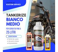 Trattamento serbatoio antiruggine medio bianco per moto vespa 50 125 150 special