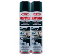 Trattamento Spray per Parti in Gomma e Plastica FASPOILER, Rinnova e Previene Lo Scolorimento dei Fascioni in Vetroresina dell'Auto 300ml (2 Spray)