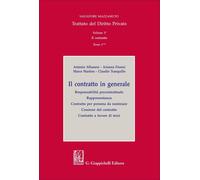 Trattato del diritto privato. Il contratto in generale. Responsabilità precontra