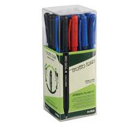 Tratto 1 Green - Penna a Sfera Ecologica, Multicolore, 24 Pezzi