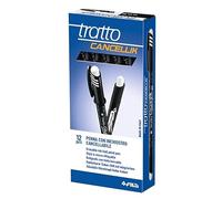 Penne cancellabili Tratto Cancellik - 767169 Penne nere cancellabili tratto 1 mm con punta 1 mm dal fusto color nero in confezione da 12 Pz.