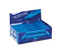 Tratto 830205 Evidenziatore Tratto Video, 1-5 mm, Confezione 12, Azzurro