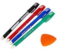 Tratto Cancellik, Busta Con 4 Penne Cancellabili E Gomma In Omaggio, Multicolore, 4 Unità, Confezione Da 1