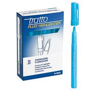TRATTO - 733005 - Evidenziatore fluo Highlighter - punta a scalpello - azzurro - Tratto - conf. 12 pezzi - 37112 - Conf. da 1 Pz. - 733005