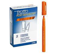 Tratto Evidenziatore fluo 733003 punta a scalpello arancio conf. 12 pezzi