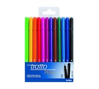 Tratto Pen Busta 12 Penne a Sfera Multicolore Punta Media