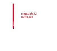 tratto pen metal rosso scatola da 12pezzi
