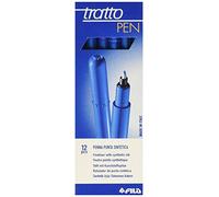 TRATTO Penne con Punta Sintetica 0.5 mm Colore Blu Cobalto 12 pz