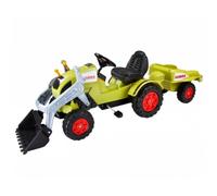 Trattore a Pedali BIG CLAAS Celtis Loader + Trailer Verde