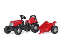 trattore a pedali con rimorchio Rolly Toys CASE 1170 CVX rosso