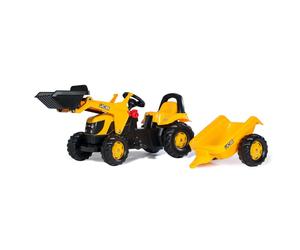 Trattore a Pedali Rolly Toys con Rimorchio RollyKid JCB per Bambini da 2½ a 5 Anni - Nouvo