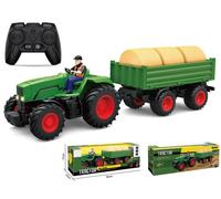 Trattore agricolo telecomandato con rimorchio