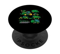 Trattore Agricoltore Veicoli agricoli Camion Fattoria Ragazzi Bambini PopSockets PopGrip Adesivo
