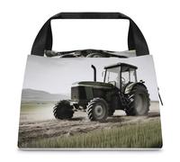 Trattore Agricoltura Tranquil Lunch Bag per donne uomini riutilizzabile Lunch Tote Bag isolato Lunch Box Grande Capacità Lunchbox Cooler Contenitore per il pranzo per il lavoro Ufficio Picnic Viaggi