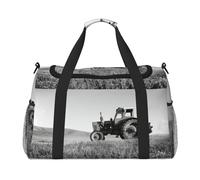 Trattore agricoltura Tranquil Print Weekender Borse per le donne, borse da viaggio oggetti personali borsa da viaggio borsa da viaggio borsa da viaggio accessori da viaggio, Nero , Taglia unica