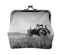 Trattore Agricoltura Tranquil Stampa Portamonete per Uomini Donne In Pelle Bacio Blocco Piccolo Sacchetto Della Moneta Portafoglio