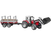 TRATTORE BRUDER BRUDER Massey Ferguson, Nero/Rosso/Argento, 1 parte, Età consigliata 3+