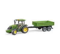 Bruder BRD02108 John Deere 5115 M con Rimorchio Dotato di Sponde