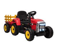 TRATTORE BT LI-ION ROSSO RC 12V2,4GHZ CON RIMORCHIO