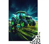 Trattore Campo Notturno Puzzle 1000 Pezzi Puzzle per Adulti Carta Gioco di Puzzle 1000 Pezzi Decorazione Casa Regalo 52x38cm/1000pcs