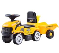 Trattore cavalcabile con rimorchio e melodie - Giallo