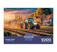 Trattore coltiva Puzzles 1000 Pezzi In Paesaggi rurali Colori Brillanti, Un Gioco Di Puzzle Per Pace Interiore, Ideale Per Attività in Famiglia, Regalo Di Compleanno Originale 38x26cm/100