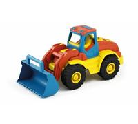 TRATTORE CON RUSPA IN PLASTICA, GIOCATTOLO ITALY, SPIAGGIA, GIARDINO, CM 38