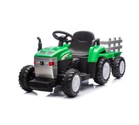 Trattore Elettrico per Bambini 12V con Rimorchio Verde