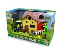 Teorema Giocattoli, Playset Fattoria Animali Bambini con Stalla, Trattore con Luci e Suoni, Mucca e Tanti Accessori, Giochi Educativi 3 Anni, Stalla Giocattolo