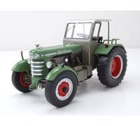 Trattore Hürlimann D 200 S Con Cabina Verde Modellino 1:32 Schuco