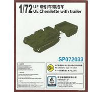 Trattore Leggero Renault UE Chenillette Con Rimorchio S-Model 1/72