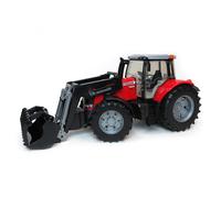 Trattore Massey Ferguson 7624 1/16 Con Pala Anteriore, Secchio E Grapple 3047
