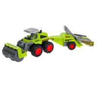 Trattore per bambini con rullo per il terreno e rimorchio da frutteto 1:55