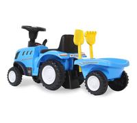 Trattore Push-Car New Holland T7 Blu per Bambini - Veicolo da Gioco Divertente - Nouvo