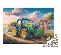 Trattore rurale Puzzle 1000 Pezzi In Arte rurale Incastro Perfetto, Un Premium Jigsaw Puzzle Per Art-terapia, Ideale Per Serata Giochi in Scatola, Regalo Per La Pensione 52x38cm/100