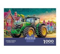 Trattore rurale Puzzle 1000 Pezzi In Arte rurale Incastro Perfetto, Un Premium Jigsaw Puzzle Per Art-terapia, Ideale Per Serata Giochi in Scatola, Regalo Per La Pensione 38x26cm/1000p