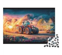Trattore rurale Puzzle 1000 Pezzi In Campagna sogno cartone Resistente, Un Tangram Per Giochi Di Puzzle Per Lo Sviluppo Cognitivo, Ideale Per Attività Fuzzle Post-scuola, Il Puzzle Più Ve
