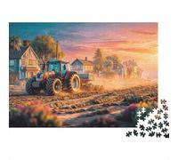 Trattore rurale Puzzles 1000 Pezzi In Arte fattoria cartone Spesso, Un Puzzles Per Enigma Per Il Relax Mentale, Ideale Per Partita Puzzle Game, Puzzle 52x38cm/1000pcs