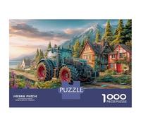 Trattore rurale Puzzles 1000 Pezzi In Sogno campagna Colori Brillanti, Un Gioco Di Puzzle Per Pace Interiore, Ideale Per Attività in Famiglia, Regalo Di Compleanno Originale 38x26cm/1000pc